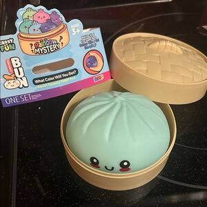 Cute Squishy Dumpling Toy - Mint Green Rainbow Mystery (opened but put away)